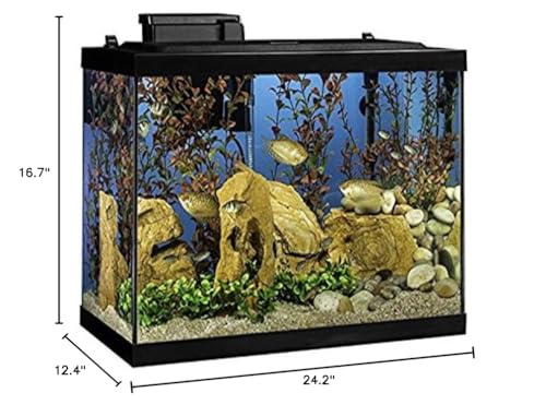 Tetra Aquarium, 20 Gallon, Complete Tropical Fish Tank Kit With LED Lighting And Decor For Freshwater Fish