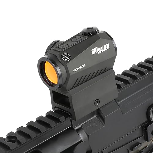 SIG SAUER ROMEO5 1X20mm Tactical Hunting Shooting Durable Waterproof Fogproof Illuminated 2 MOA Red Dot Reticle Gun Sight | Picatinny Mount Included