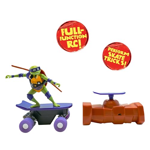 Teenage Mutant Ninja Turtles Donatello Half Pipe RC Vehicle Movie Edition Ages 5+ - Skate + Performs Tricks - 2.4GHz RC Controller