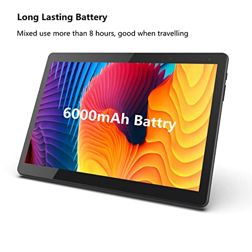 COOPERS Tablet 10 inch Android Tablets, Android 12 Tablet Quad Core Processor 32GB Storage Tablet Computer, 4GB RAM, 8MP Camera, Long Battery Life Black