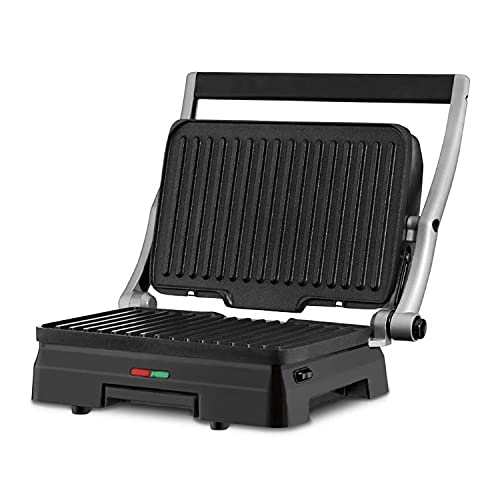 Cuisinart GR-11 Griddler 3-in-1 Grill and Panini Press, Silver