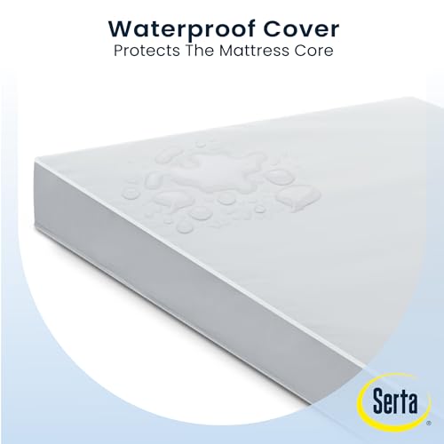 Serta Perfect Start Limited Dual Sided Baby Crib Mattress and Toddler Mattress, Breathable Fiber Core, GREENGUARD Gold Certified, Waterproof, 7 Year Warranty, Made in USA