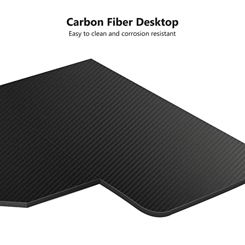 Tribesigns 74.8 Inch Gaming Desk, Extra Long U Shaped Computer Desk with Monitor Stand Shelf and CPU Stand, Black Gamer Desk for Home Office, Gaming