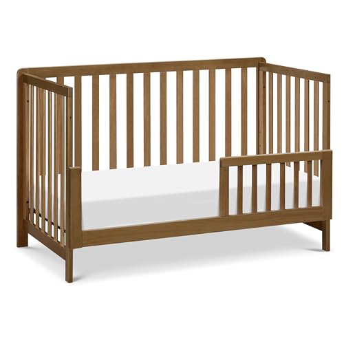 Carter's by DaVinci Colby 4-in-1 Low-Profile Convertible Crib in Walnut, Greenguard Gold Certified