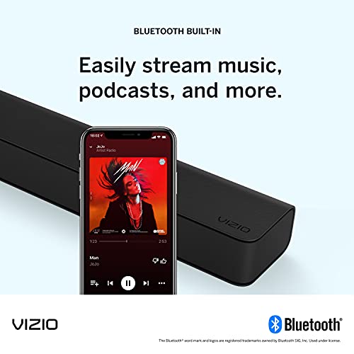 VIZIO V-Series 5.1 Home Theater Sound Bar with Dolby Audio, Bluetooth, Wireless Subwoofer, Voice Assistant Compatible, includes Remote Control - V51x-J6