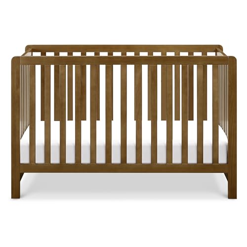 Carter's by DaVinci Colby 4-in-1 Low-Profile Convertible Crib in Walnut, Greenguard Gold Certified