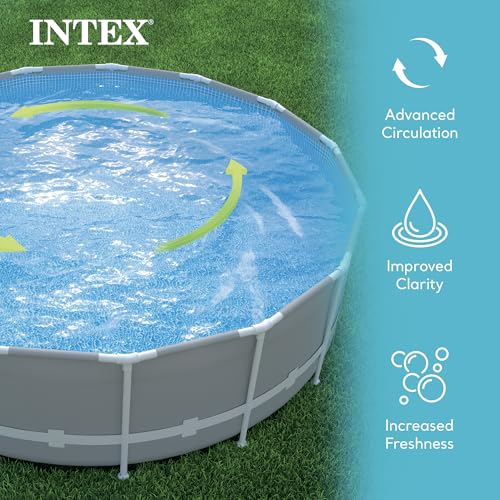 Intex 2500 GPH Swimming Pool Filter Pump with Built-In Timer and Easy-Set Type B Filters For Above Ground Pools Replacement Cartridge