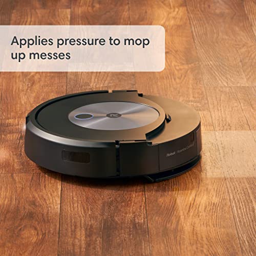 iRobot Roomba Combo j7+ Self-Emptying Robot Vacuum & Mop - Automatically Vacuums and Mops, Fully Retractable Mop pad, Identifies & Avoids Obstacles, Smart Mapping, Alexa, Ideal for Pets