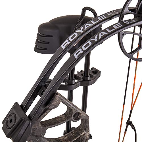 Bear Archery Royale Ready to Hunt Compound Bow Package for Adults and Youth, Left Hand, True Timber Strata