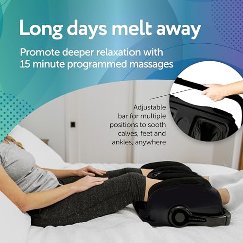 Cloud Massage Shiatsu Foot Massager with Heat - Feet Massager for Relaxation, Plantar Fasciitis Relief, Neuropathy, Circulation, and Heat Therapy - FSA/HSA Eligible (Black - with Remote)