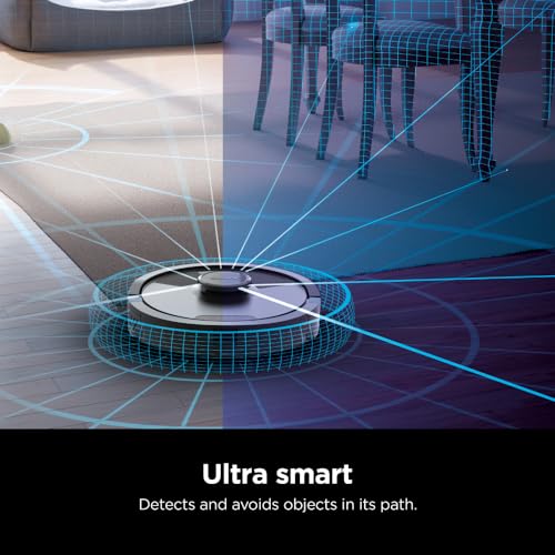 SHARK RV2620WD AI Ultra Robot Vacuum and Mop with Matrix Clean Navigation, CleanEdge Technology, Perfect for Pet Hair, Carpets, Hard Floors, Compatible with Alexa, Black/Mocha