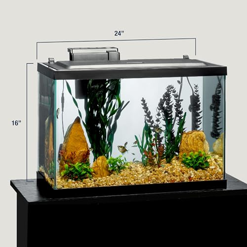 Tetra Aquarium, 20 Gallon, Complete Tropical Fish Tank Kit With LED Lighting And Decor For Freshwater Fish