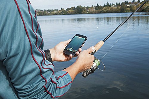 Reelsonar portable fish finder accurate fish depth finder with Depth range of 135 feet 10+ hours battery life with IOS & Android App Wireless