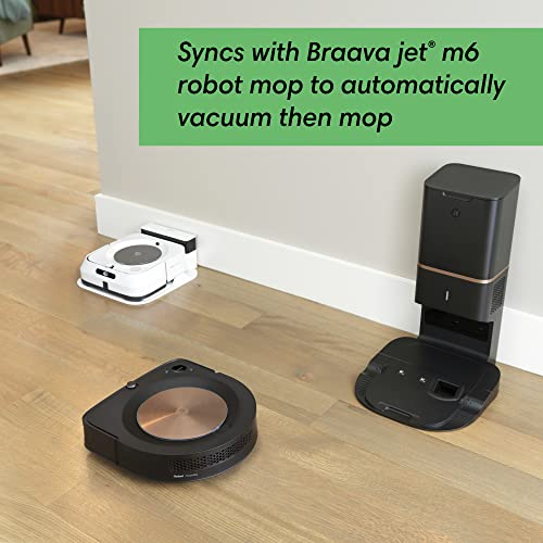 iRobot Roomba s9+ Self Emptying Robot Vacuum - Self-Empty for 60 Days, Detects & Cleans Around Objects in Your Home, Smart Mapping, Powerful Suction, Corner & Edge Cleaning