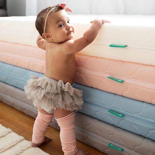 Newton Baby Crib Mattress and Toddler Bed - 100% Breathable Proven to Reduce Suffocation Risk, 100% Washable, 2-Stage, Non-Toxic Better Than Organic, Removable Cover - Deluxe 5.5" Thick- White