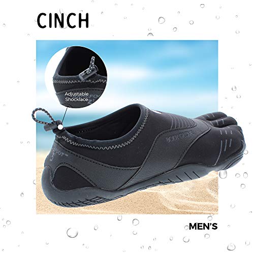 Body Glove Men's 3T Barefoot Cinch Water Shoe, Black/Black, 11