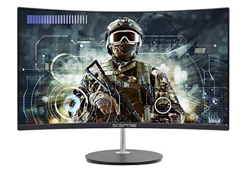 Sceptre Curved 24-inch Gaming Monitor 1080p R1500 98% sRGB HDMI x2 VGA Build-in Speakers, VESA Wall Mount Machine Black (C248W-1920RN Series)