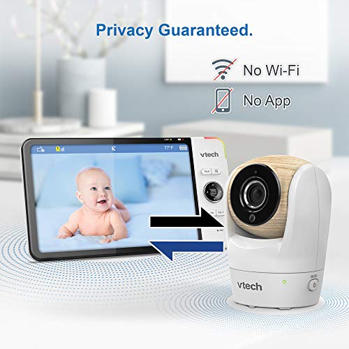 VTech VM919HD (Upgraded) Video Monitor with 7'' 720p Screen,360 Panoramic Viewing, 110 Wide-Angle View,Night Vision, Up to 1000ft Range, Secured Transmission No WiFi