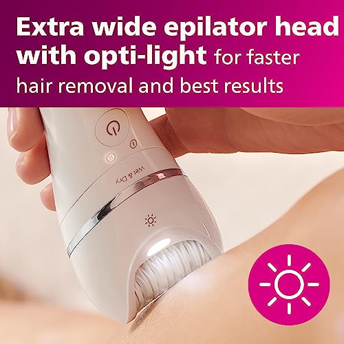 Philips Beauty Epilator Series 8000 for Women, with 3 Accessories, BRE700/04