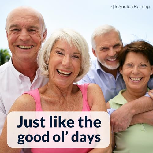 Audien ATOM PRO 2 Wireless Rechargeable OTC Hearing Aid, Premium Comfort Design and Nearly Invisible