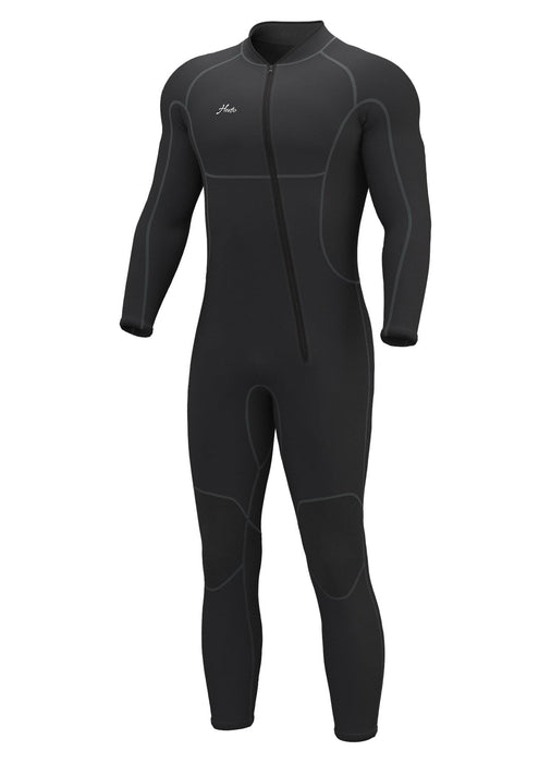 Hevto Men Wetsuits 3/2mm Neoprene Front Zip Full Wet Suit Keep Warm for Surfing Swimming SUP Snorkeling Diving (M2-Black, XXL)