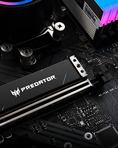 acer Predator GM7000 2TB M.2 SSD 2280 NVMe Gen4 Internal Gaming SSD, Compatible with PS5 Up to 7400MB/s - BL.9BWWR.106