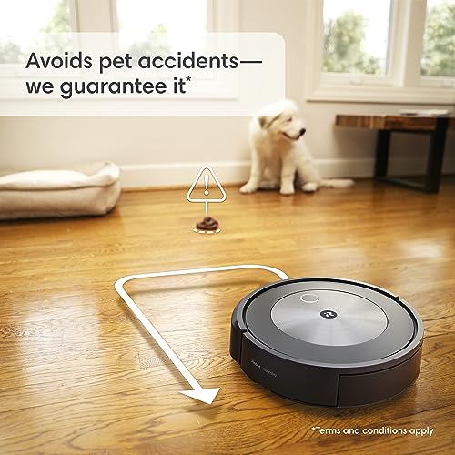 iRobot Roomba Combo j5+ Self-Emptying Robot Vacuum & Mop – Identifies and Avoids Obstacles Like Pet Waste & Cords, Empties Itself for 60 Days, Clean by Room with Smart Mapping, Alexa