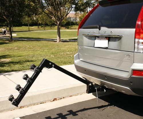 MaxxHaul 70210 Hitch Mount Bike Rack 4-Bike Rack, Black For Cars Trucks SUV's Minivans, Large