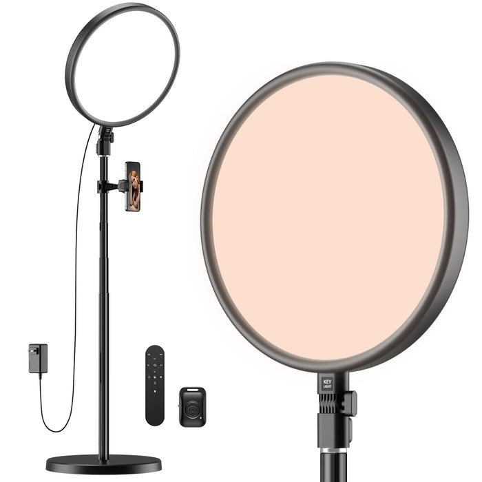 TODI Ring Light with Stand and Phone Holder Kit, 6500K Full-Screen Large Ring Light with Remote, 79" Professional Big Ring Light for Live Stream, YouTube, TikTok, Makeup, Video, Barber, Photography