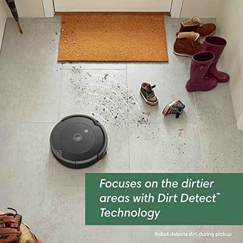 iRobot Roomba 692 Robot Vacuum - Wi-Fi Connectivity, Personalized Cleaning Recommendations, Works with Alexa, Good for Pet Hair, Carpets, Hard Floors, Self-Charging