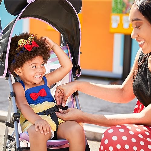 Disney Baby Character Umbrella Stroller, Eye-catching, Fun, 3D Stroller, Minnie Play All Day