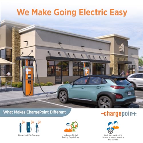 ChargePoint Home Flex Level 2 EV Charger J1772, Hardwired EV Fast Charge Station, Electric Vehicle Charging Equipment Compatible with All EV Models