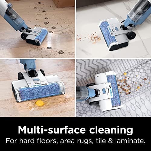 Shark WD201 HydroVac Cordless Pro XL 3-in-1 Vacuum, Mop & Self-Cleaning System with Antimicrobial Brushroll* & Solution for Multi-Surface, Hardwood, Tile, Marble & Area Rugs, Pure Water