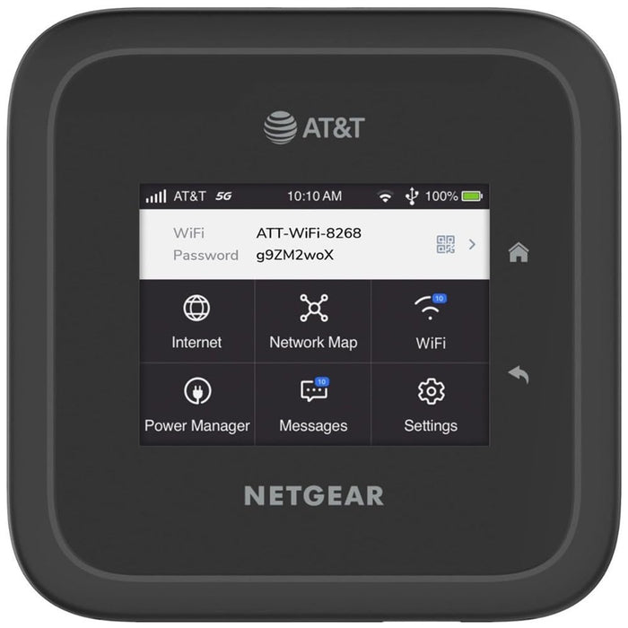 NETGEAR Nighthawk M6 Pro Mobile Hotspot 5G mmWave, 8Gbps, Unlocked, AT&T & T-Mobile, International Roaming, Portable WiFi Device for Travel, 5G Modem Wireless Router (MR6500) (Renewed)