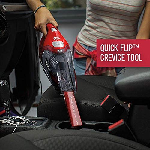 Dirt Devil Scorpion Quick Flip Corded Handheld Vacuum Cleaner, Lightweight, SD20005RED, Red