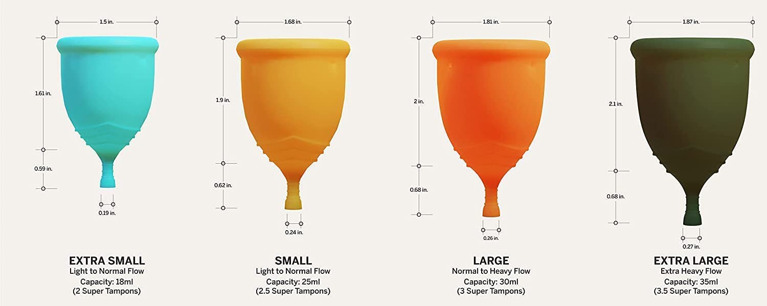 Pixie Cup Menstrual Cup - Ranked 1 for Most Comfortable Soft Reusable Period Cup - Wear for 12 Hours - Reduces Cramps - Lasts 10 years - Tampon and Pad Alternative - Buy One We Give One (Small)