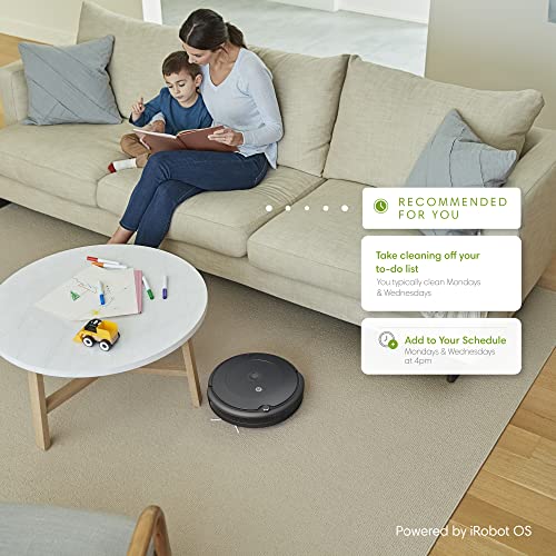 iRobot Roomba Vac Robot Vacuum (Q011) - Power-Lifting Suction, Alexa, Quieter Cleaning Mode, Multi-Surface Cleaning, Cleans in Neat Rows, Easy to use, Self-Charging