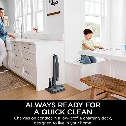 Shark WS632 WANDVAC System Ultra-Lightweight Powerful Cordless Stick Vacuum with Boost Mode, Charging Dock, Slate Grey