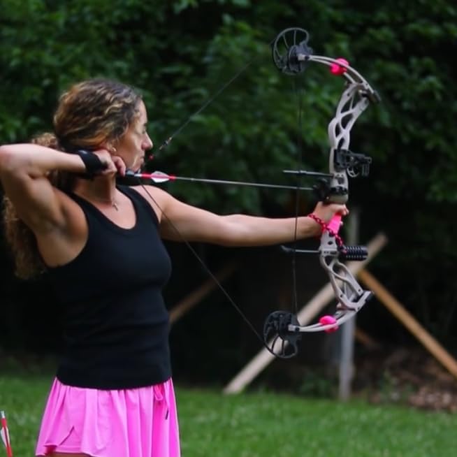 Sanlida Dragon X9 Ready to Hunt Compound Bow Package for Adults, Archery Compound Bow and Arrow Set, 0-70 Lbs Draw Weight, No Bow Press Needed, Limited Life-time Warranty (Wilderness)