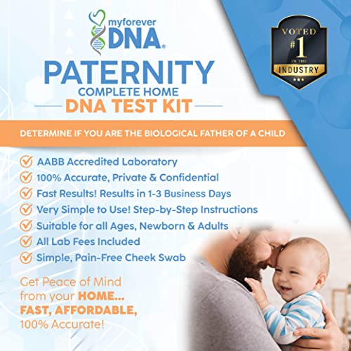 Home Paternity DNA Test Kit | 24 DNA (Genetic) Marker Test, Unmatched Accuracy | Private & Fast Results | Experience Excellence with My Forever DNA