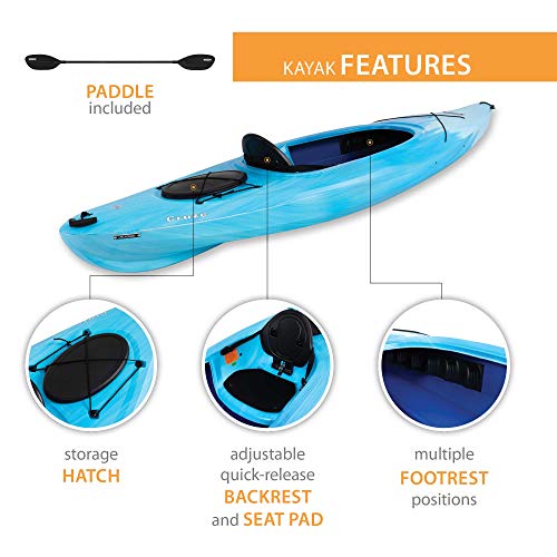 Lifetime Cruze 100 Sit-in Kayak, 2-Pack, Sky Fusion, 10-Foot