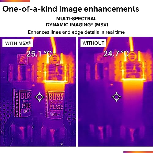 FLIR TG165-X Thermal Imaging Camera with Bullseye Laser: Commercial Grade Infrared Camera for Building Inspection, HVAC and Electrical