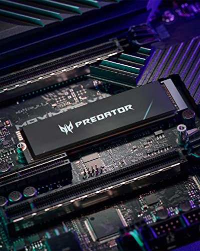 acer Predator GM7000 2TB M.2 SSD 2280 NVMe Gen4 Internal Gaming SSD, Compatible with PS5 Up to 7400MB/s - BL.9BWWR.106