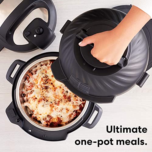 Instant Pot Duo Crisp 11-in-1 Air Fryer and Electric Pressure Cooker Combo with Multicooker Lids that Air Fries, Steams, Slow Cooks, Sautés, Dehydrates, & More, Free App With Over 800 Recipes, 6 Quart