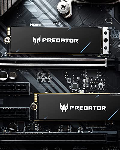 acer Predator GM7000 2TB M.2 SSD 2280 NVMe Gen4 Internal Gaming SSD, Compatible with PS5 Up to 7400MB/s - BL.9BWWR.106