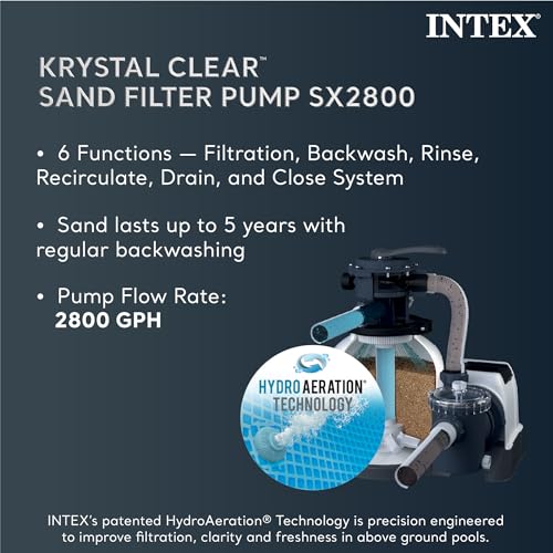 INTEX 26339EH Ultra XTR Deluxe above Ground Swimming Pool Set: 24ft x 52in – includes 2800 GPH Cartridge Sand Filter Pump – SuperTough Puncture Resistant – Rust Resistant – Easy to Assemble