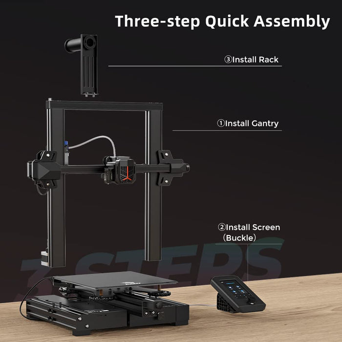 Official Creality Ender 3 V2 Neo 3D Printer with CR Touch Auto Leveling PC Spring Steel Platform Full-Metal Extruder 95% Pre-Installed 3D Printers Resume Print and Model Preview 8.66x8.66x9.84 inch