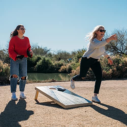 Tailgating Pros Cornhole Boards - 4'x2' Lightweight Cornhole Game- Includes Carrying Case, Set of 8 Corn Hole Bags & Tote