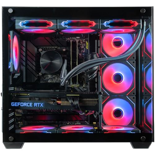 Panorama Gamer Desktop PC (NVD GeForce RTX 4090, Intel 24-Core i9-14900KF Processor, 96GB RAM, 2TB NVMe SSD + 12TB HDD, WiFi + BT, Windows 11 Pro) High-Airflow RGB Gaming Computer