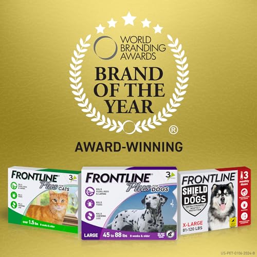 FRONTLINE Plus Flea and Tick Treatment for Cats Over 1.5 lbs., 3 Treatments